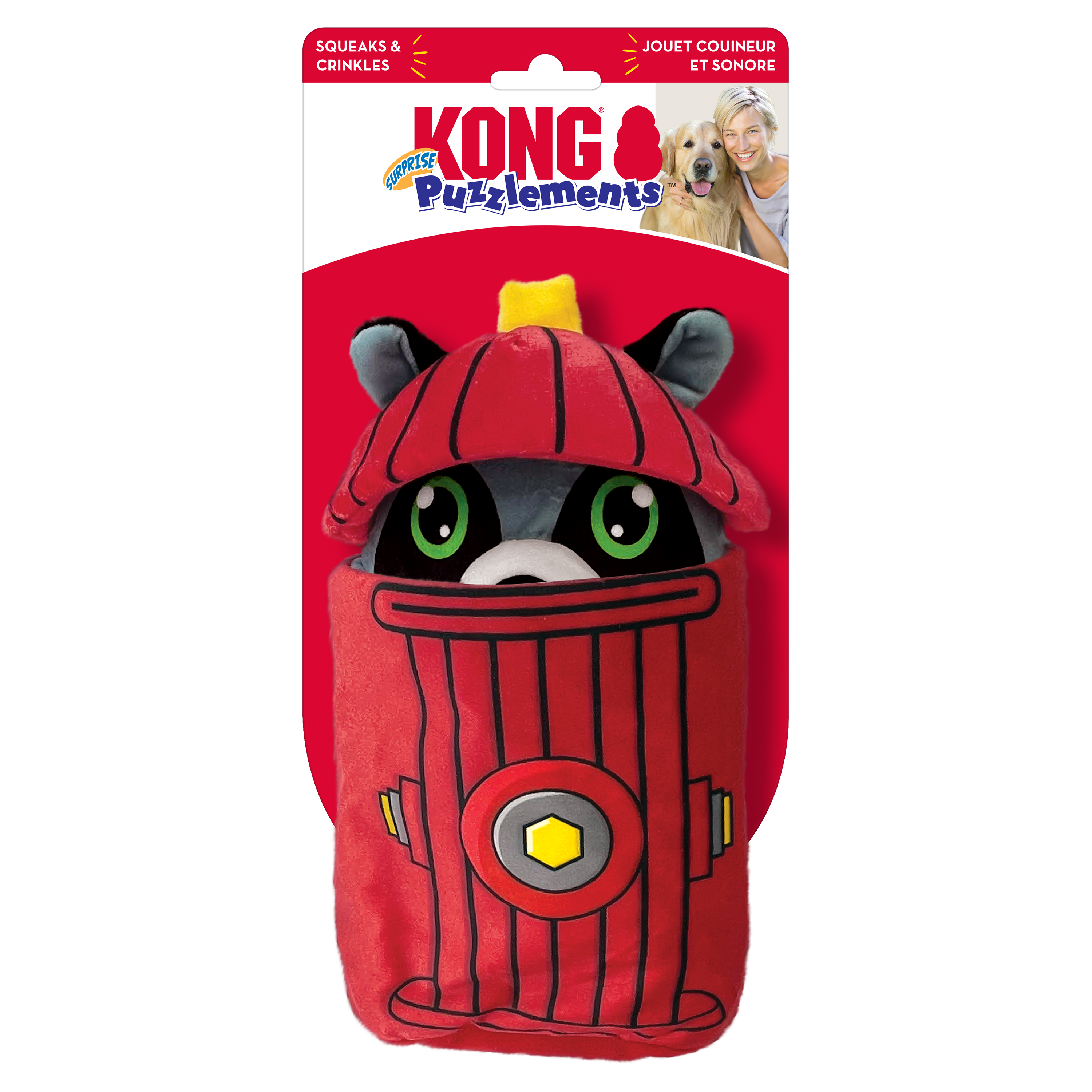 Puzzlements Surprise Fire Hydrant 2-In-1 Toy | KONG