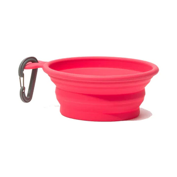 Silicone Collapsible Bowl (Small, Watermelon) | Messy Pets