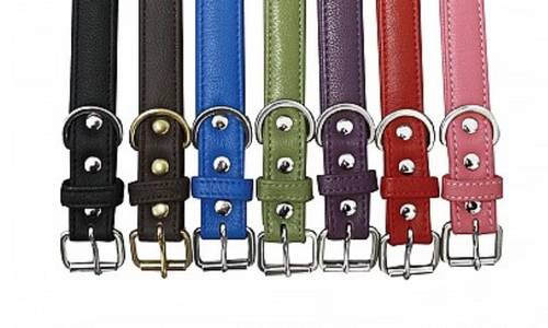Alpine Leather Dog Collar | Angel Pet Supplies