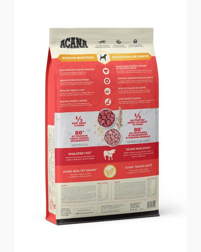 Healthy Grains Ranch-Raised Red Meat Recipe | Acana