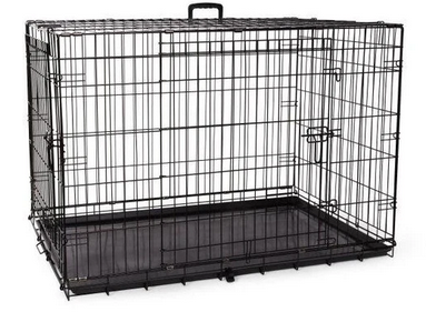 Deluxe Double-Door Dog Crate (42") | Bud'Z