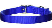 Double Deluxe Dog Collar (Blue, 26") | Hamilton