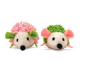 Hedgehogs Duo Cat Toys (Pink & Green) | Bud'Z
