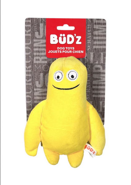 Yellow Smiling Monster Bob Dog Toy | Bud'z