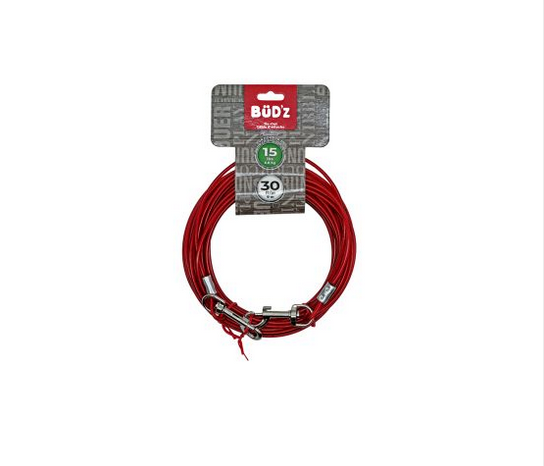 Tie Out Cable (15lbs, 30ft) | Bud'z