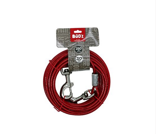 Tie Out Cable (250lbs, 30ft) | Bud'Z