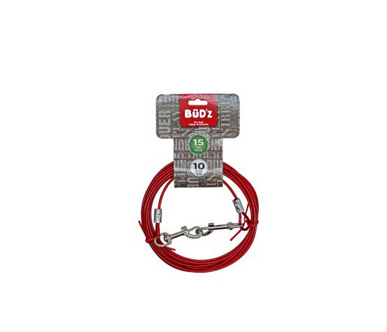 Tie Out Cable (15lbs, 10ft) | Bud'Z