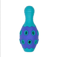 Astro Rubber Bowling Pin (Teal & Purple, 6") | Bud'Z