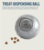 Orbee-Tuff Diamond Plate Ball (Silver) | Planet Dog