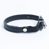 Alpine Leather Cat Collar (Black, 12") | Angel Pet Supples