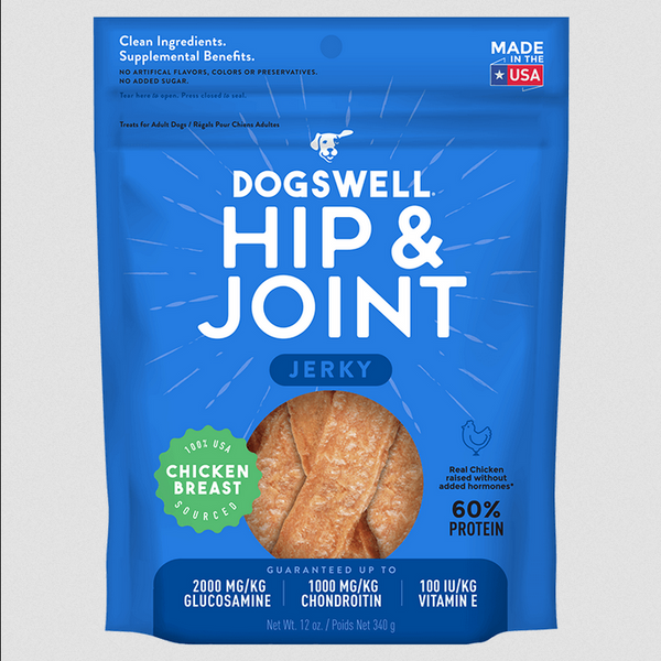 Hip & Joint Treats (Chicken Jerky, 4oz) | Dogswell