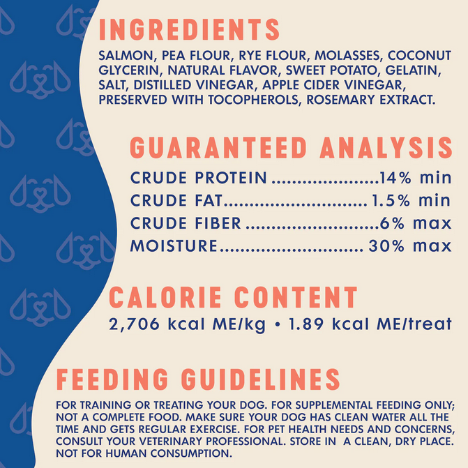 Salmon Recipe Soft Chew Training Bites (6oz) | Finley's
