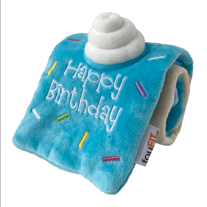 Birthday Roll Dog Toy (Large, Blue) | FouFou Dog