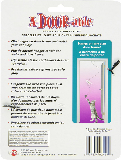 A-Door-Able Bouncing Mouse Catnip Toy | Spot