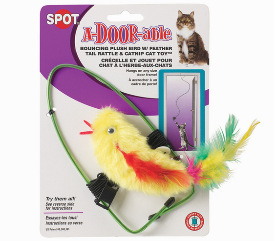 A-Door-Able Bouncing Bird Catnip Toy | Spot