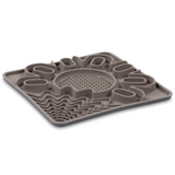 Framed Multi-Surface Silicone Lick Mat (Grey) | Messy Pets