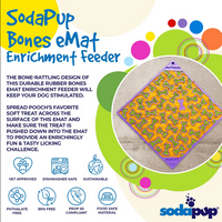 Enrichment Lick Mat (Purple Bones) | SodaPup