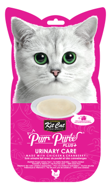 Purr Purées Plus+ Urinary Care Chicken & Cranberry Cat Treat (4pk) | Kit Cat