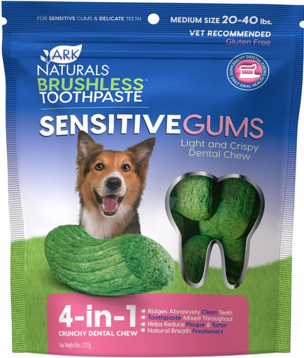 Brushless Toothpaste For Senstitive Gums (Medium Breed) | Ark Naturals