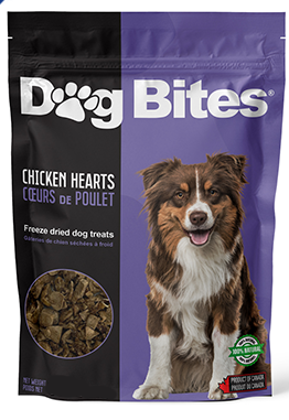 Freeze Dried Chicken Hearts (90g) | Dog Bites