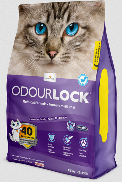 Ultra Premium Litter (Lavender Field Scent, 26lb) | OdourLock