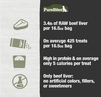 Beef Liver Freeze Dried Dog Treats (470g) | PureBites