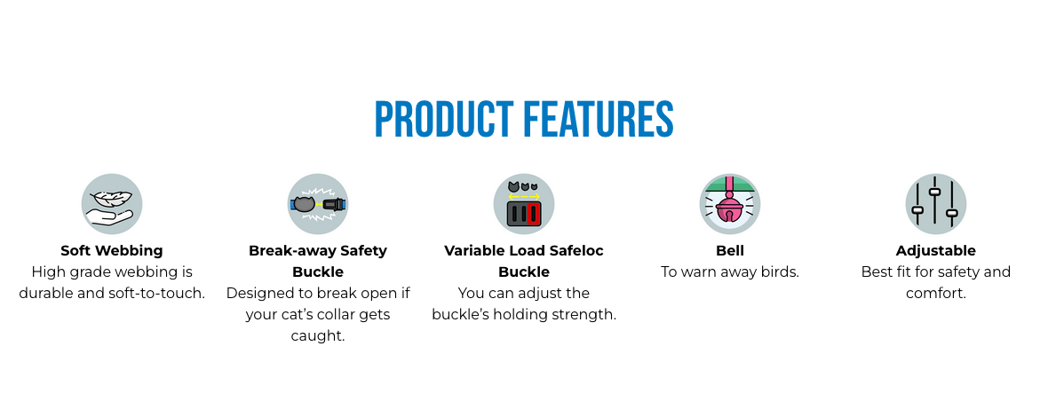 UrbanCat Saftey Cat Collar | Rogz