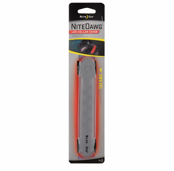 Nite Dawg LED Collar Cover (Grey) | Nite Ize