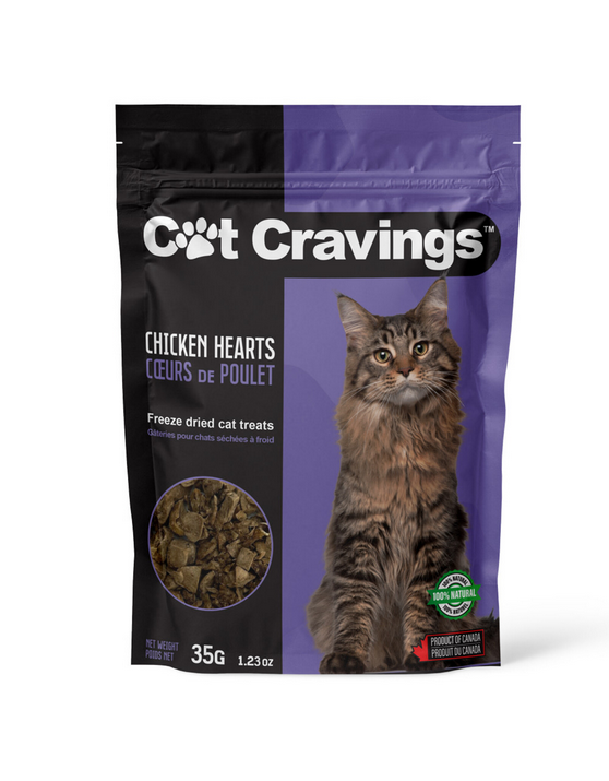 Freeze Dried Chicken Hearts | Cat Cravings