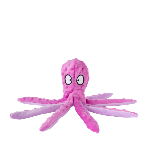 Crunchy Octopus Dog Toy (Assorted Colours) | Brookbrand Pets