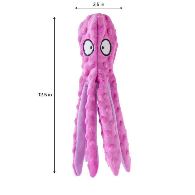 Crunchy Octopus Dog Toy (Assorted Colours) | Brookbrand Pets