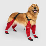 Suspender Winter Dog Boots (Size 3 Short, Red) | Canada Pooch