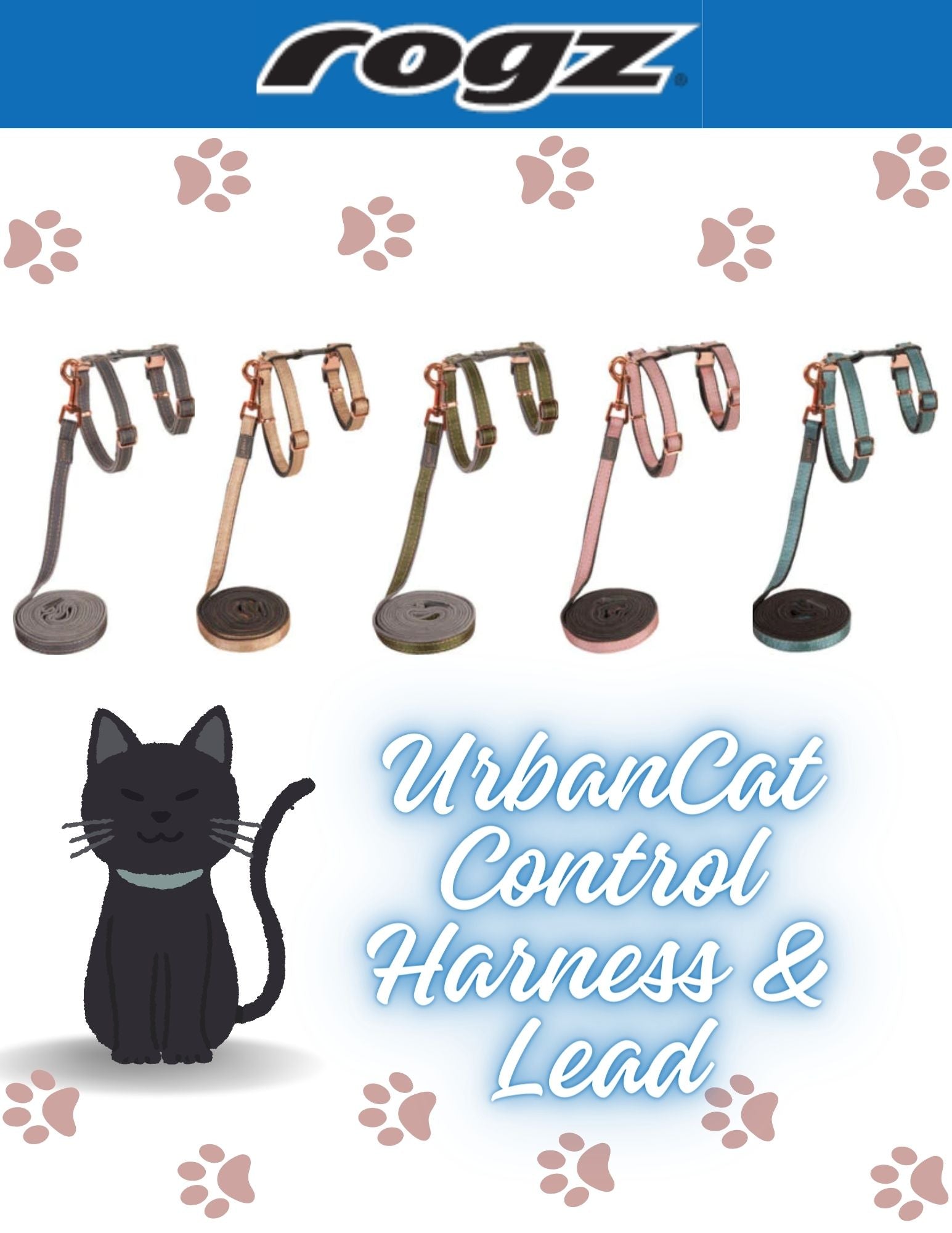 UrbanCat Control Harness & Lead | Rogz