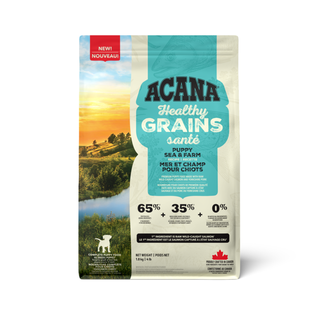 Healthy Grains Sea & Farm Puppy Recipe | Acana