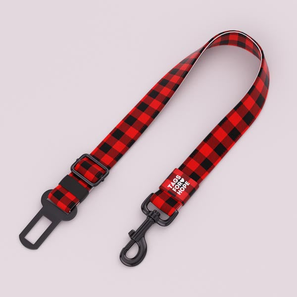 Lumberjack Plaid Seat Belt | Tags For Hope