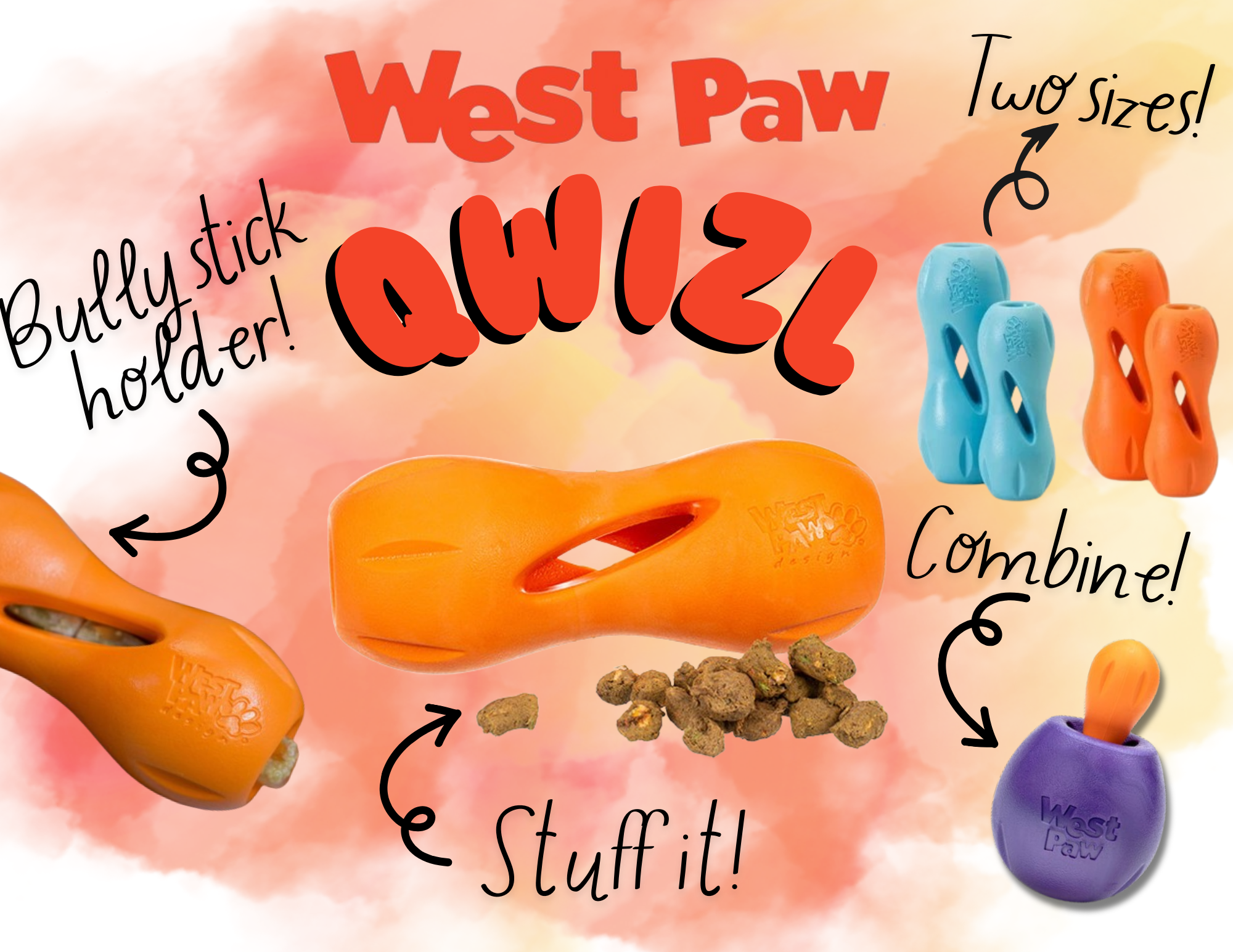 Qwizl Treat Toy (Assorted Colours) | West Paw