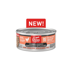 Chunks & Shreds Chicken & Salmon Wet Cat Food (5.5oz) | Orijen