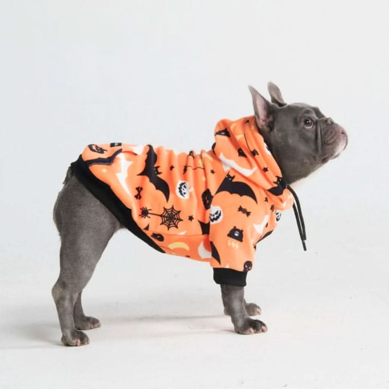 Halloween Dog Hoodie (Orange Pattern) | Spark Paws