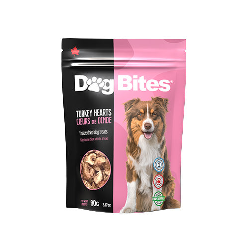 Freeze-Dried Turkey Hearts (90g) | Dog Bites