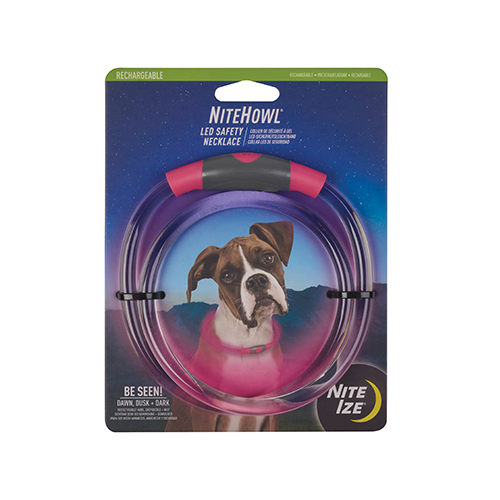 NiteHowl Rechargeable LED Safety Necklace (Pink) |  NiteIze