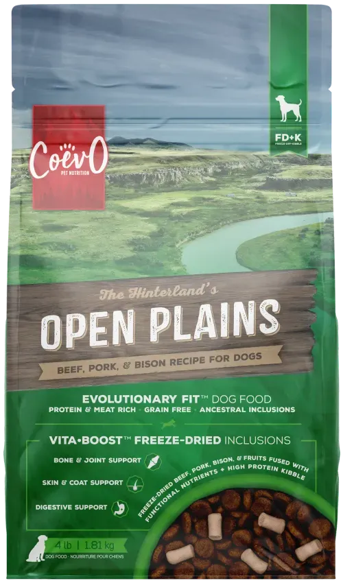 Open Plains Freeze Dried+Kibble Dog Food | Coevo
