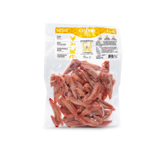 Raw Frozen Chicken Wing Tips | Red Dog Blue Cat