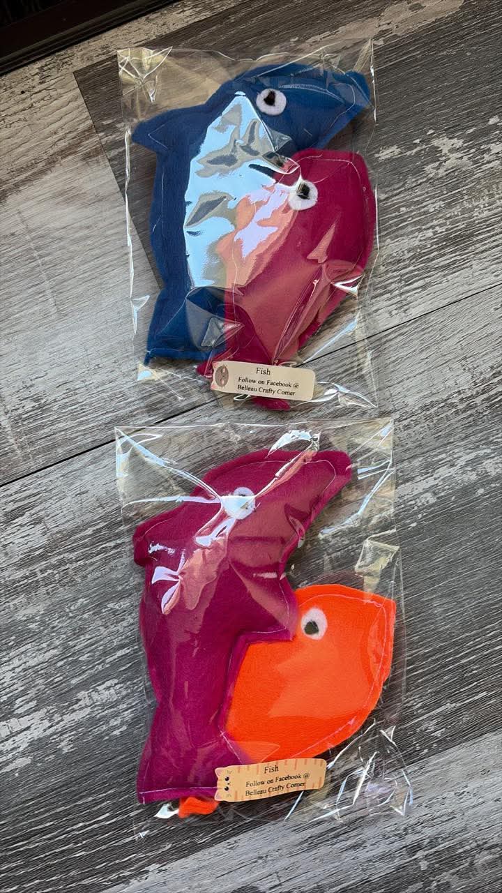 Catnip Toys (Fish) | Belleau Crafty Corner