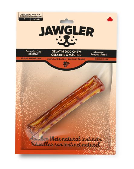 Gelatin Dog Chew (Maple & Bacon Flavour, Small) | Jawgler