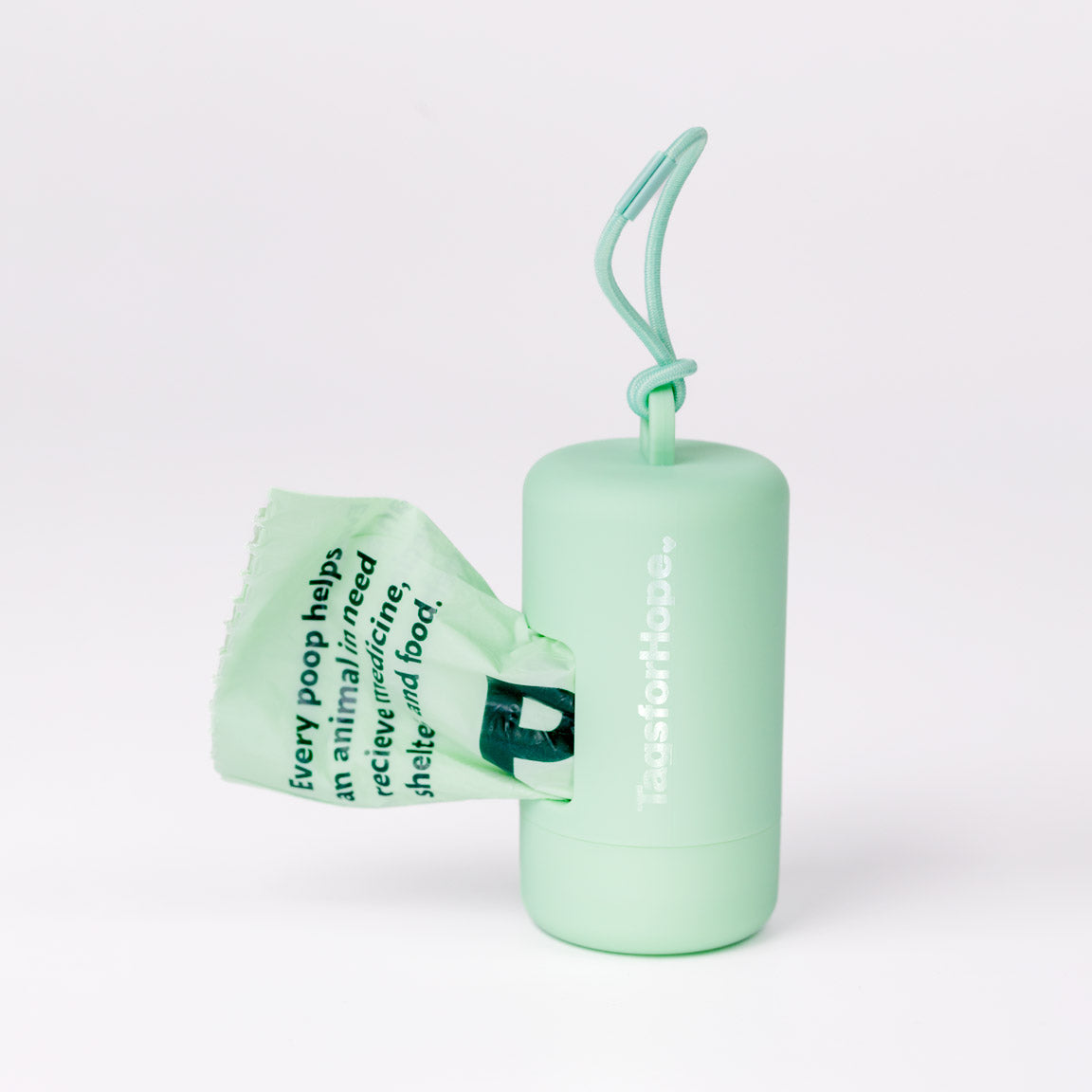 Poop Bag Holder (Mint) | Tags For Hope