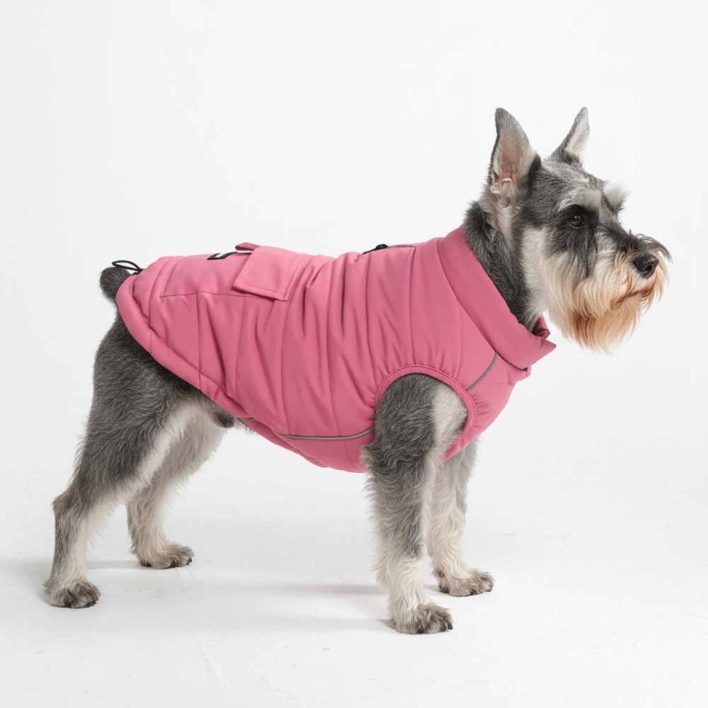 WarmShield Water-Resistant Jacket  (Pink) | Spark Paws