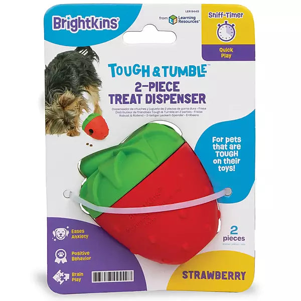 Tough & Tumble Strawberry Treat Dispenser | Brightkins