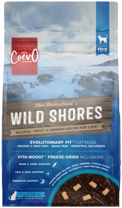 Wild Shores Freeze Dried+Kibble Cat Food (11lb) | Coevo