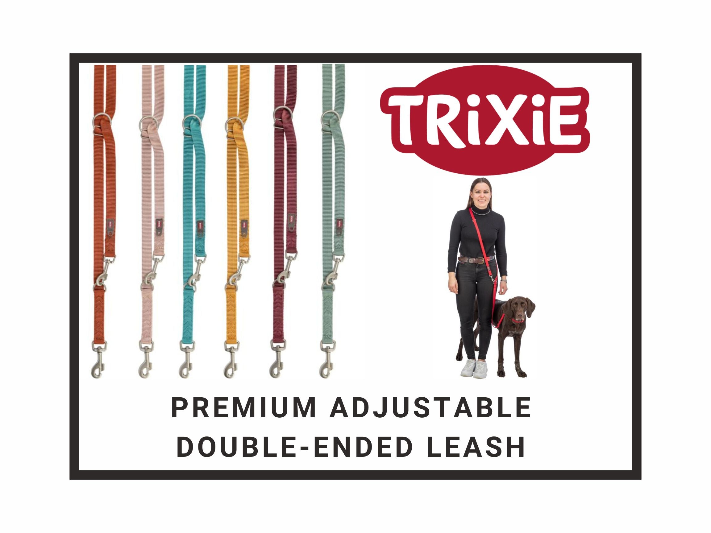 Premium Adjustable Double-Ended Leash (M/L) | Trixie