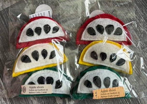 Catnip Toys (Apple Slices) | Belleau Crafty Corner